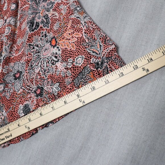 Ellos Dress Womens 3X Boho Rayon Tiered Paisley Western Plus Midi - Picture 9 of 16